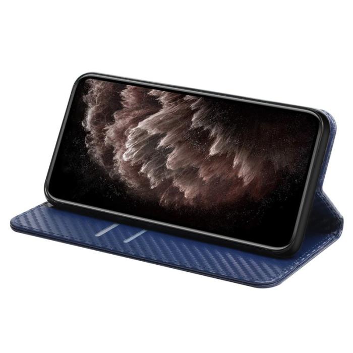 OEM - Samsung Galaxy A55 5G Plånboksfodral Konstläder Magnetisk - Blå