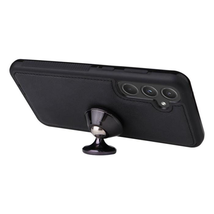 OEM - Samsung Galaxy A55 5G Plånboksfodral Konstläder Magnetiskt - Svart