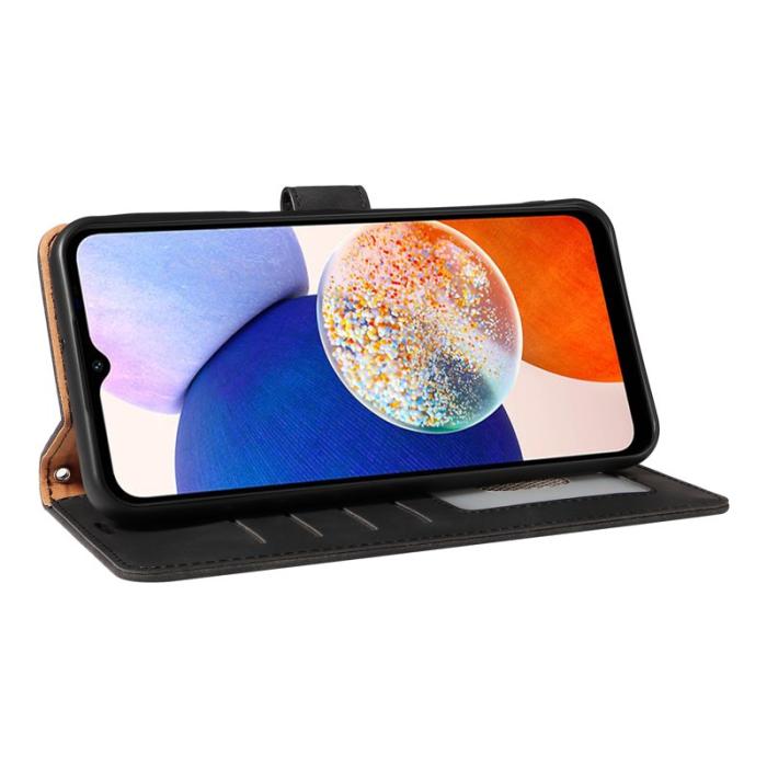 OEM - Samsung Galaxy A55 5G Plånboksfodral Konstläder RFID Skydd - Svart