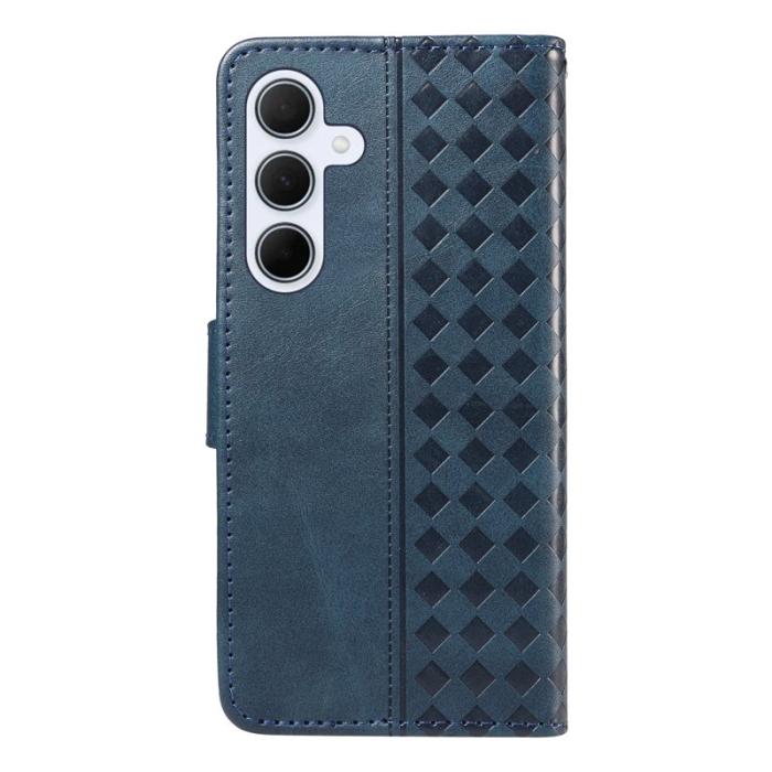 OEM - Samsung Galaxy A55 5G Plånboksfodral Konstläder Ställ - Blå