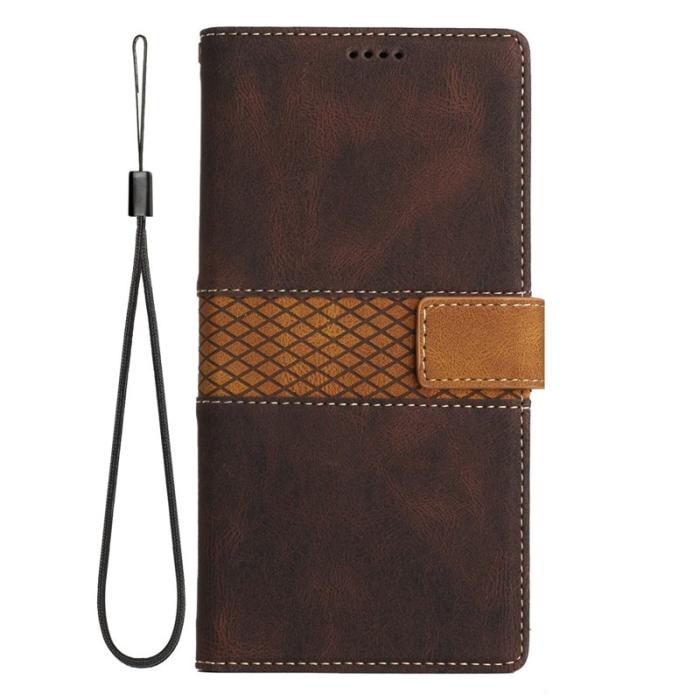 OEM - Samsung Galaxy A55 5G Plånboksfodral Konstläder Ställ - Brun