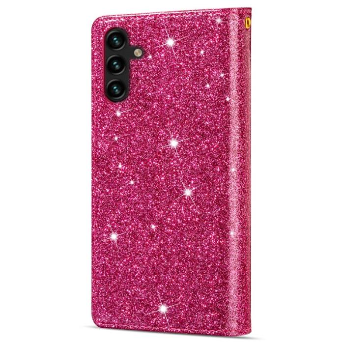 OEM - Samsung Galaxy A55 5G Plånboksfodral Konstläder Ställ Zipper - Rosa
