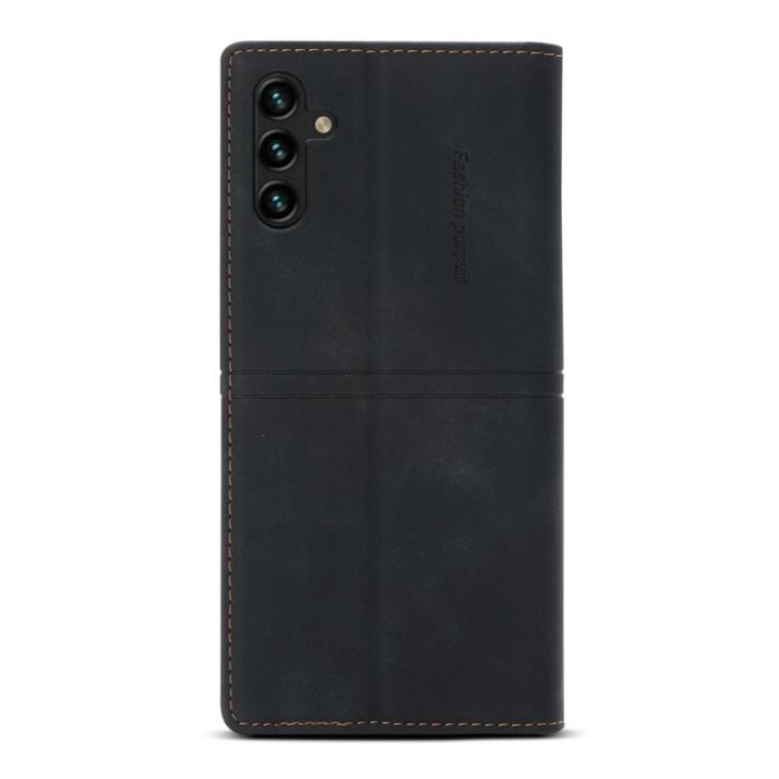 OEM - Samsung Galaxy A55 5G Plånboksfodral Konstläder Stötsäker Ställ - Svart