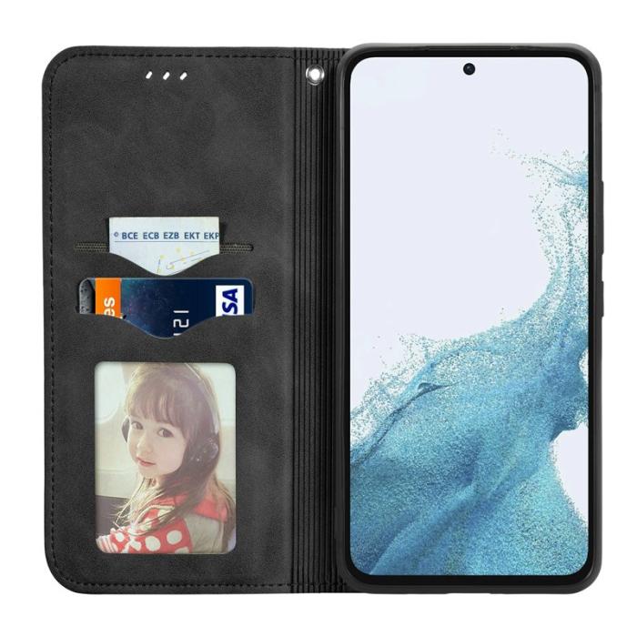 OEM - Samsung Galaxy A55 5G Plånboksfodral Flip Konstläder - Svart