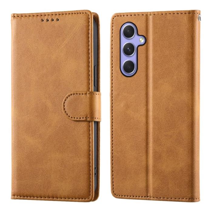 OEM - Samsung Galaxy A55 5G Plånboksfodral Flip Konstläder - Gul