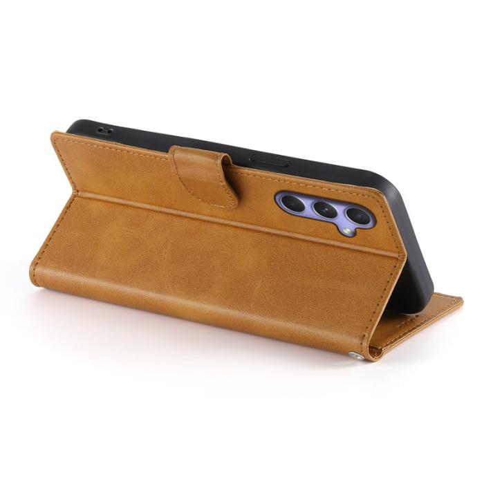 OEM - Samsung Galaxy A55 5G Plånboksfodral Flip Konstläder - Gul