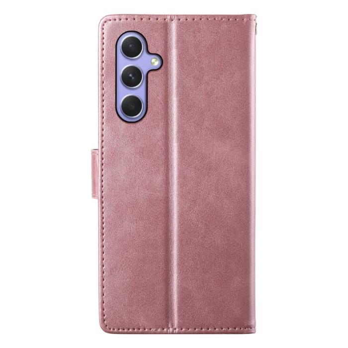 OEM - Samsung Galaxy A55 5G Plånboksfodral Flip Konstläder - Rosa