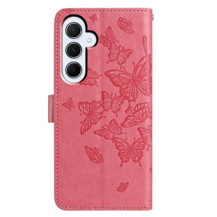 OEM - Samsung Galaxy A55 5G Plånboksfodral Flip Konstläder - Rosa