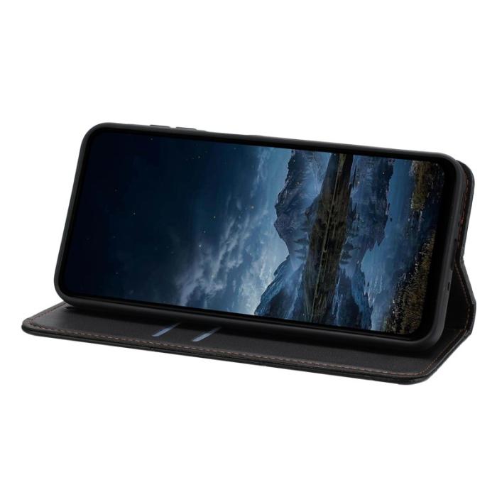 OEM - Samsung Galaxy A55 5G Plånboksfodral Imprägnat Konstläder Ställ - Svart