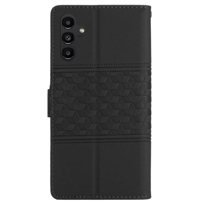 OEM - Samsung Galaxy A55 5G Plånboksfodral Impränerad Diamantmönster Konstläder Svart