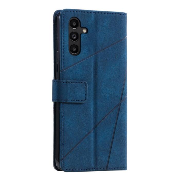 OEM - Samsung Galaxy A55 5G Plånboksfodral Konstläder Ställ Skydd - Blå