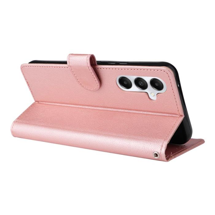OEM - Samsung Galaxy A55 5G Plånboksfodral Magnetiskt Konstläder - Roséguld