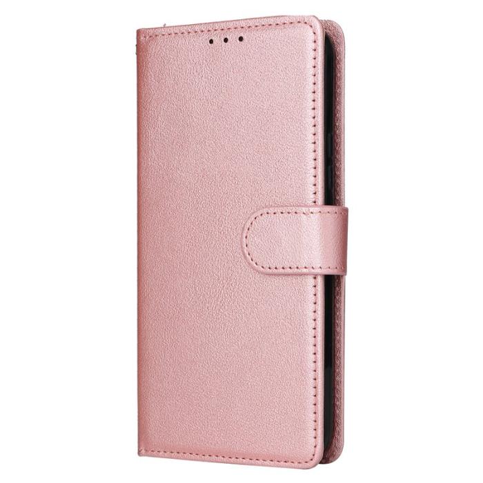 OEM - Samsung Galaxy A55 5G Plånboksfodral Magnetiskt Konstläder - Roséguld