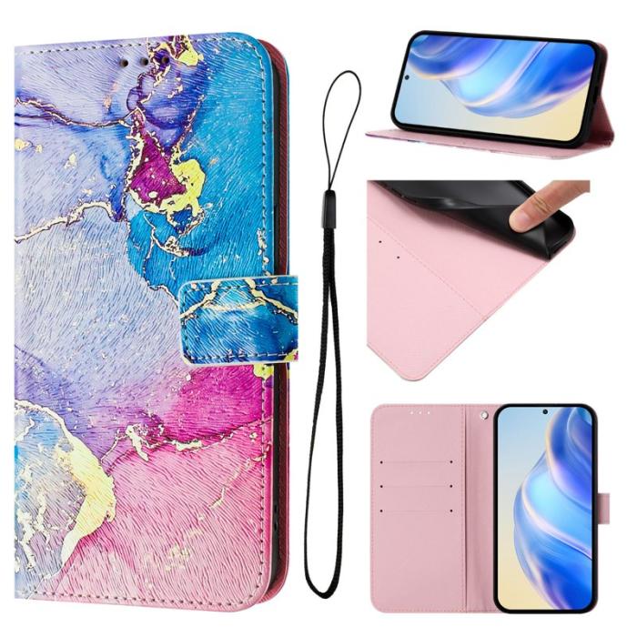 OEM - Samsung Galaxy A55 5G Plånboksfodral Mönstertryck Konstläder - Marmor