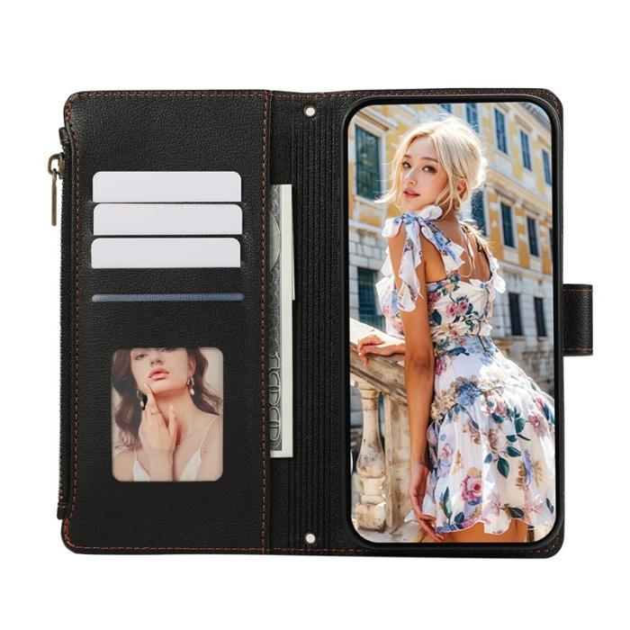 OEM - Samsung Galaxy A55 5G Plånboksfodral Multi Kortplatser Konstläder Svart