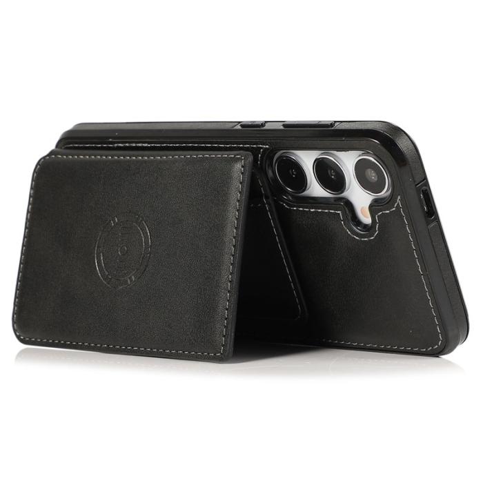 OEM - Samsung Galaxy A55 5G Fodral Plånbok KonstLäder - Svart