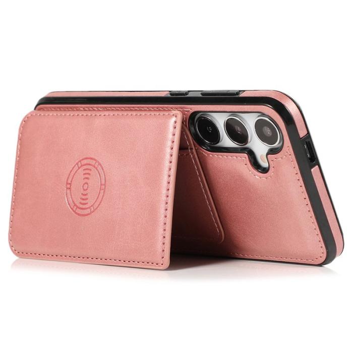 OEM - Samsung Galaxy A55 5G Fodral Plånbok KonstLäder - Roséguld