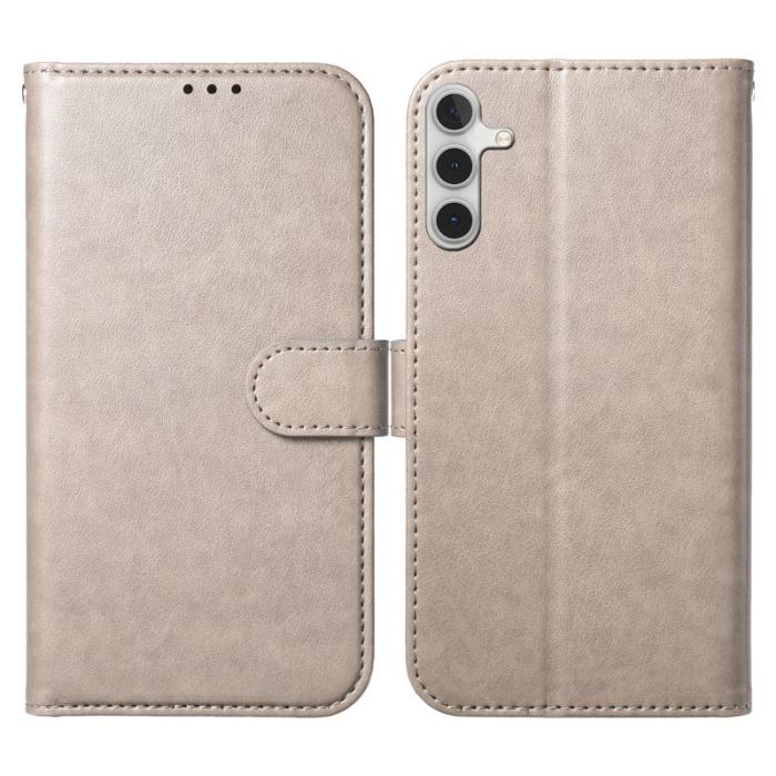 OEM - Samsung Galaxy A55 5G Plånboksfodral Konstläder Folio Flip - Grå