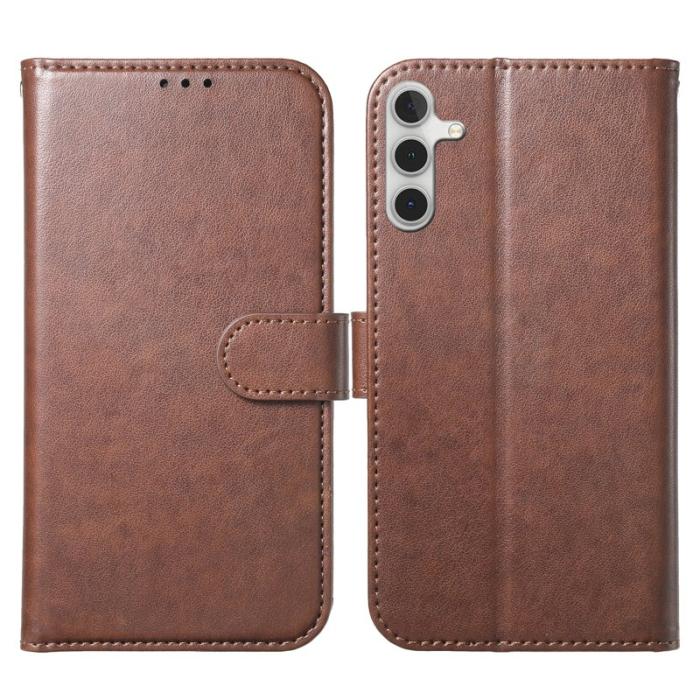 OEM - Samsung Galaxy A55 5G Plånboksfodral Konstläder Folio Flip - Brun