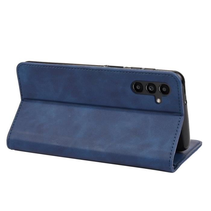 OEM - Samsung Galaxy A55 5G Plånboksfodral Konstläder Stötskydd - Blå