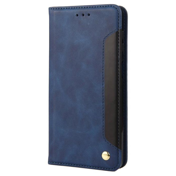 OEM - Samsung Galaxy A55 5G Plånboksfodral Konstläder Stötskydd - Blå