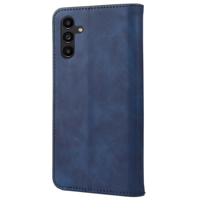 OEM - Samsung Galaxy A55 5G Plånboksfodral Konstläder Stötskydd - Blå