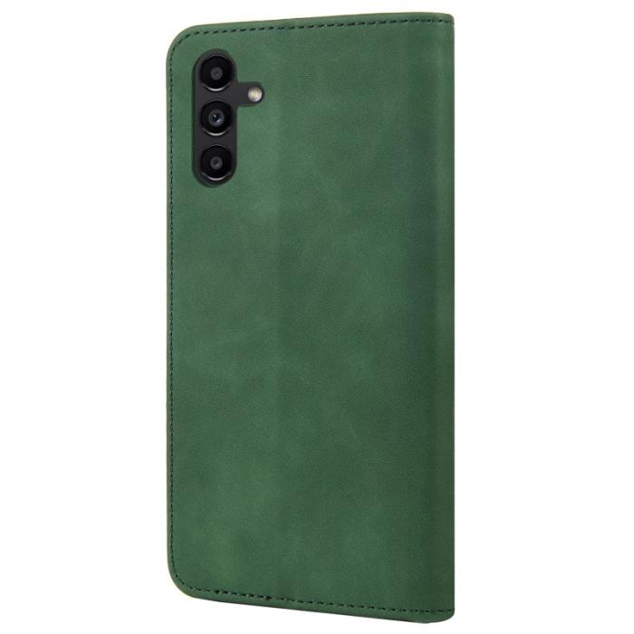 OEM - Samsung Galaxy A55 5G Plånboksfodral Konstläder Stötskydd - Grön