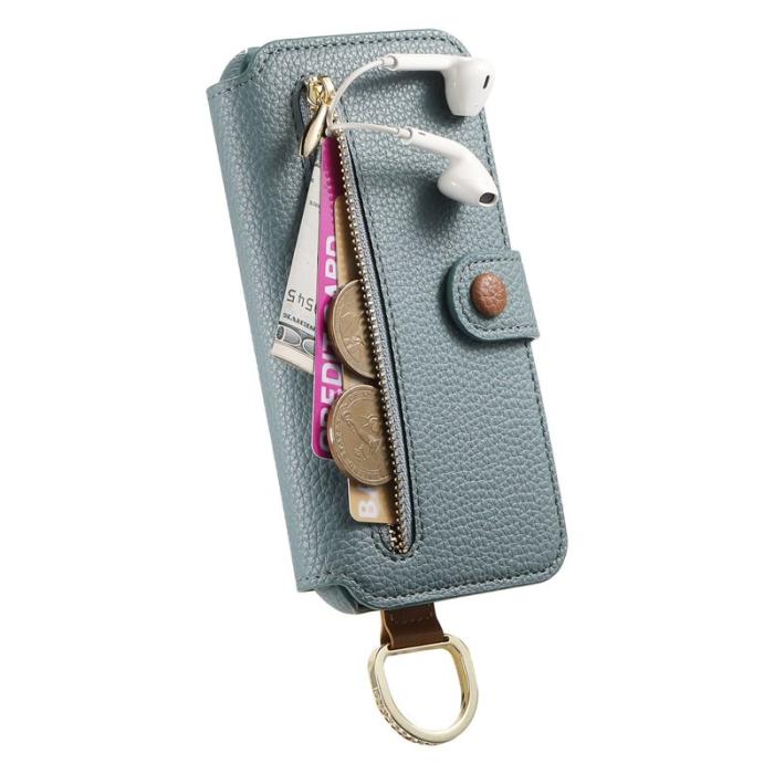 OEM - Samsung Galaxy A55 5G Plånboksfodral RFID Skydd - Konstläder - Blå