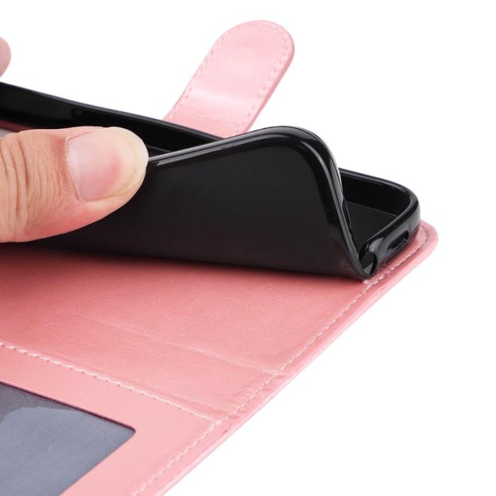 OEM - Samsung Galaxy A55 5G Plånboksfodral Ställ Impränerat Konstläder - Rosa