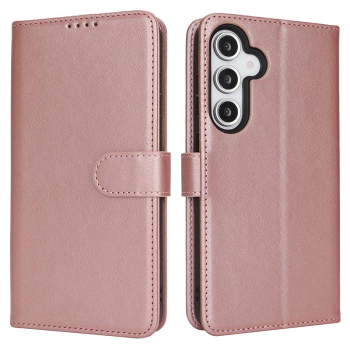 OEM - Samsung Galaxy A55 5G Plånboksfodral Stöttåligt Konstläder - Roséguld