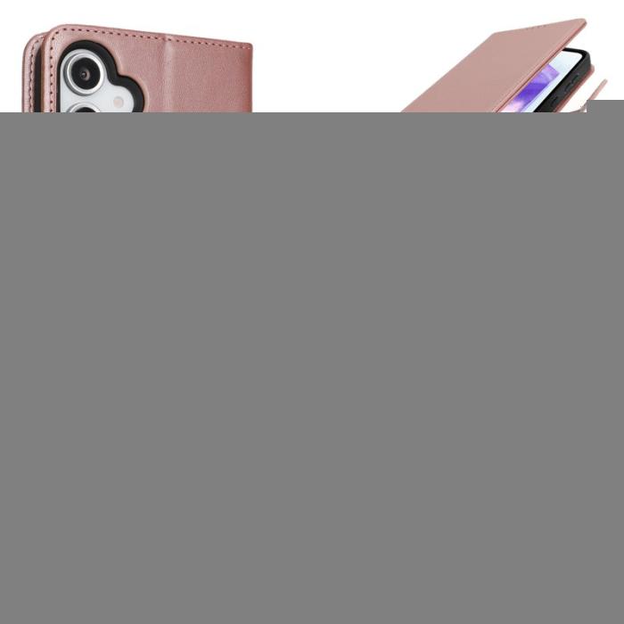 OEM - Samsung Galaxy A55 5G Plånboksfodral Stöttåligt Konstläder - Roséguld
