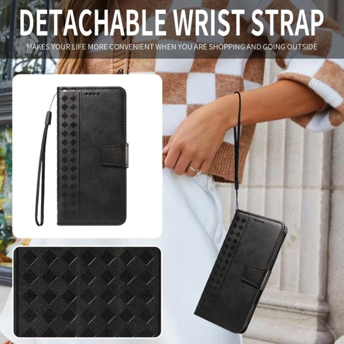 OEM - Samsung Galaxy A55 5G Plånboksfodral Konstläder Ställ - Svart