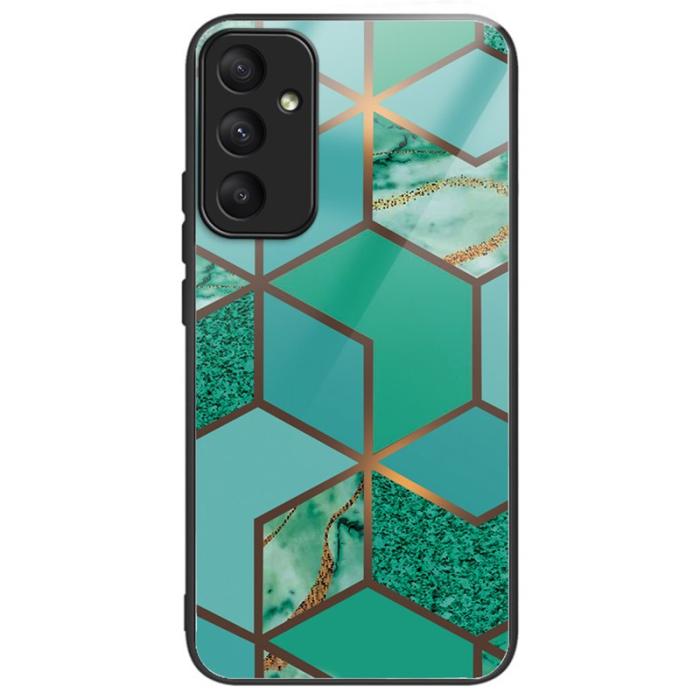 OEM - Samsung Galaxy A55 5G Skärmskydd Härdat Glas + Plast Marmor - Style K