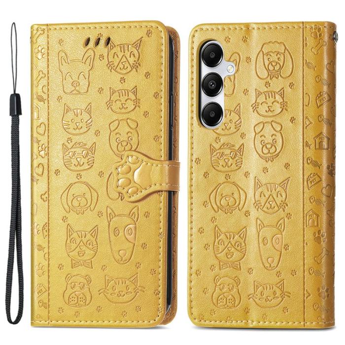 OEM - Samsung Galaxy A55 5G Skal Äkta Läder Stöttålig - Gul