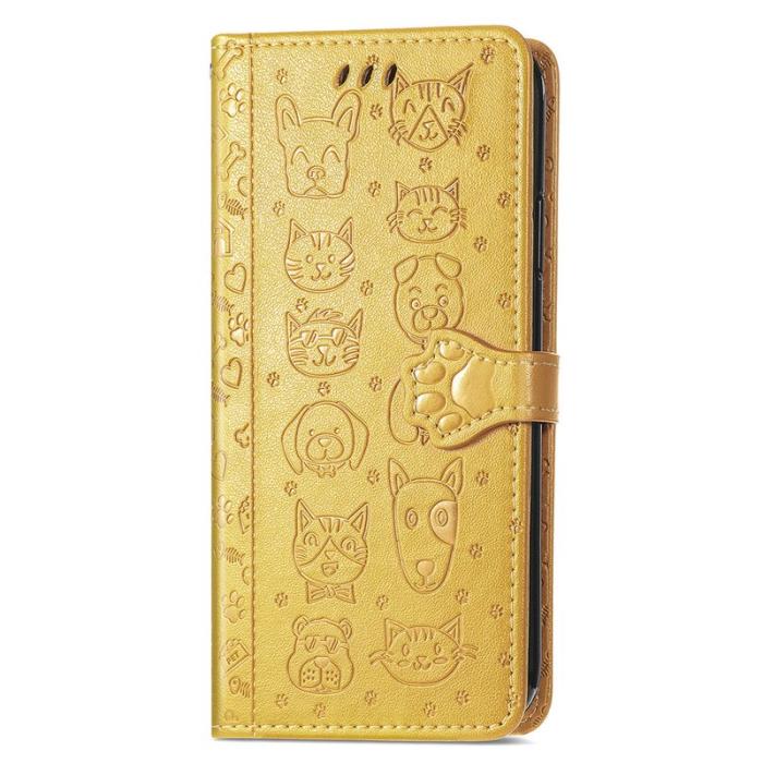 OEM - Samsung Galaxy A55 5G Skal Äkta Läder Stöttålig - Gul