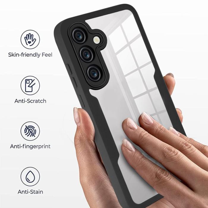 OEM - Samsung Galaxy A55 5G Skal Akryl + TPU Klar - Rosa