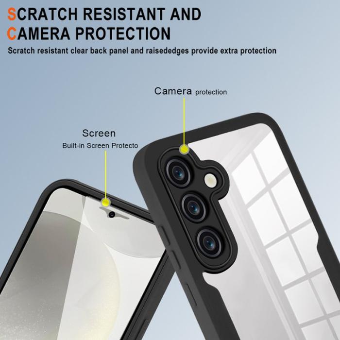 OEM - Samsung Galaxy A55 5G Skal Akryl + TPU Klar - Rosa