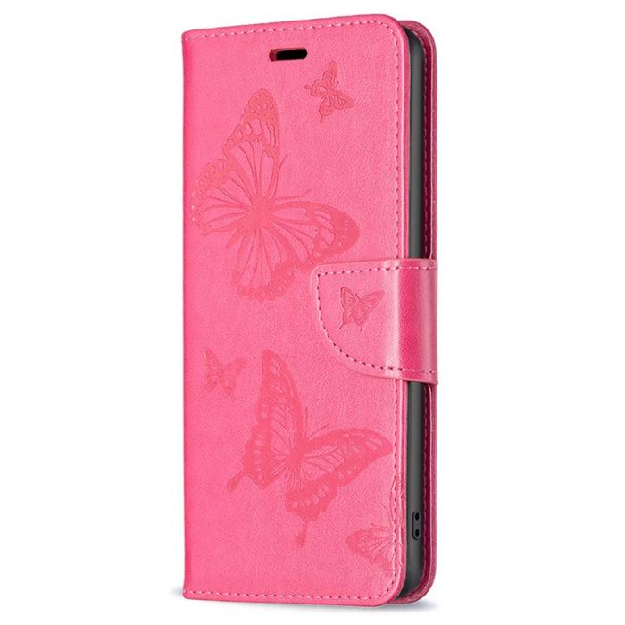 OEM - Samsung Galaxy A55 5G Skal Anti-Fall Äkta Läder - Rosa