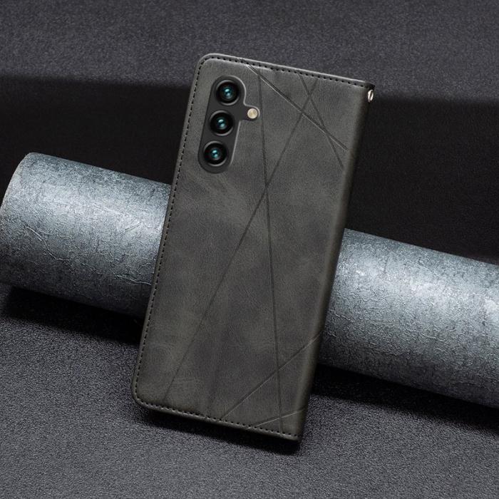 OEM - Samsung Galaxy A55 5G Mobilskal Anti-Scratch KortKonstLäder - Svart