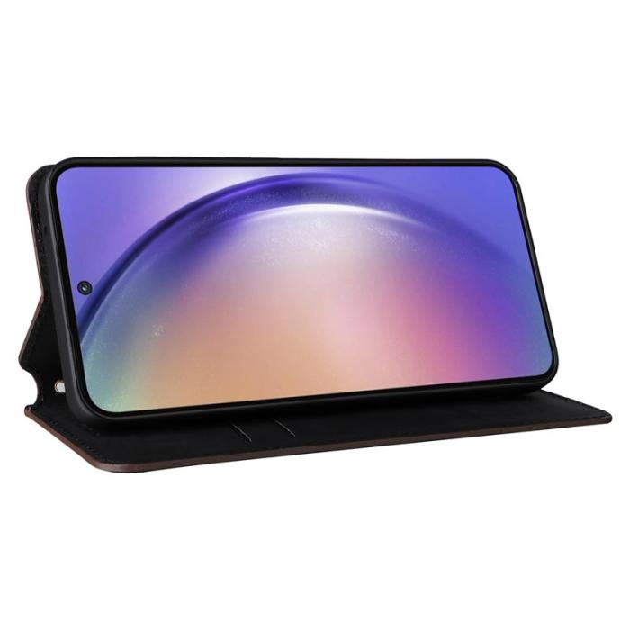 OEM - Samsung Galaxy A55 5G Skal Anti-Scratch Magnetisk - Brun