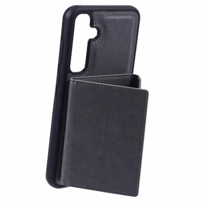 OEM - Samsung Galaxy A55 5G Skal Avtagbart Äkta Läder + TPU - Grå