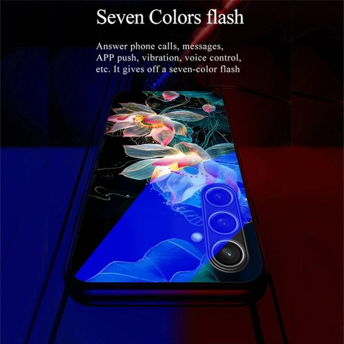 OEM - Samsung Galaxy A55 5G Skal Call Flash Series Mönstertryck TPU - Crystal Lotus
