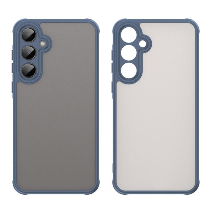 OEM - Samsung Galaxy A55 5G Skal Droppskydd Luftkuddar Frostad Plast - Blå