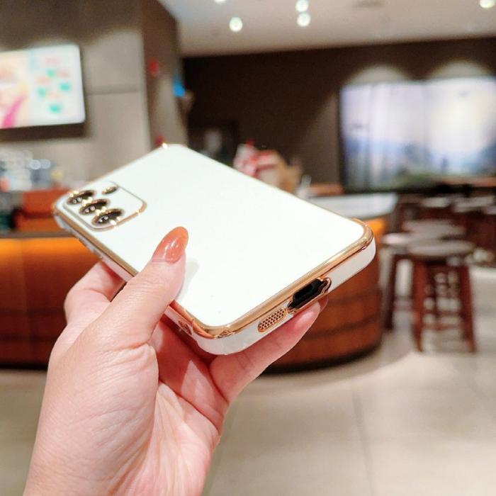 OEM - Samsung Galaxy A55 5G Skal Electroplaterad Design Mjuk TPU - Blå