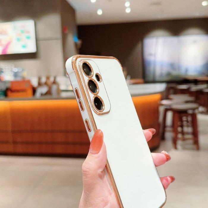 OEM - Samsung Galaxy A55 5G Skal Electroplaterad Design Mjuk TPU - Rosa