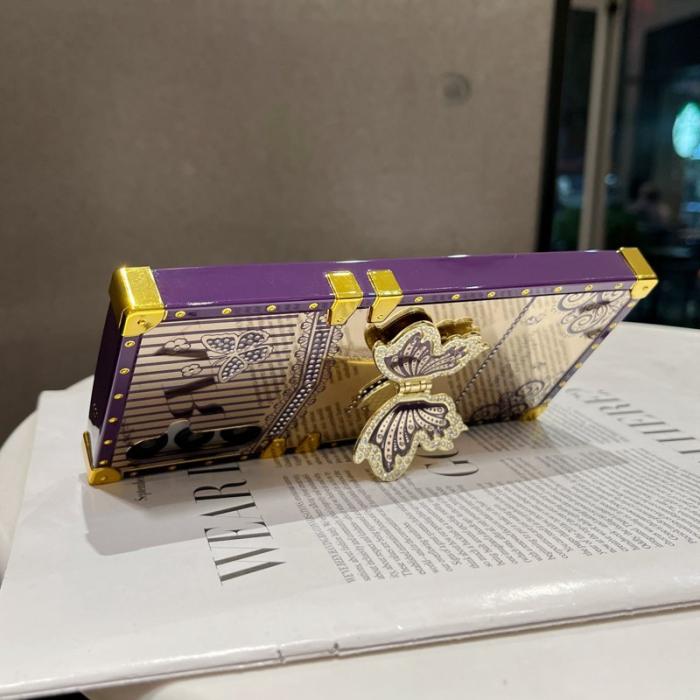 OEM - Samsung Galaxy A55 5G Skal Elektropläterad TPU + PC - Mörklila