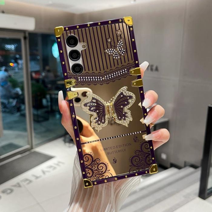 OEM - Samsung Galaxy A55 5G Skal Elektropläterad TPU + PC - Mörklila