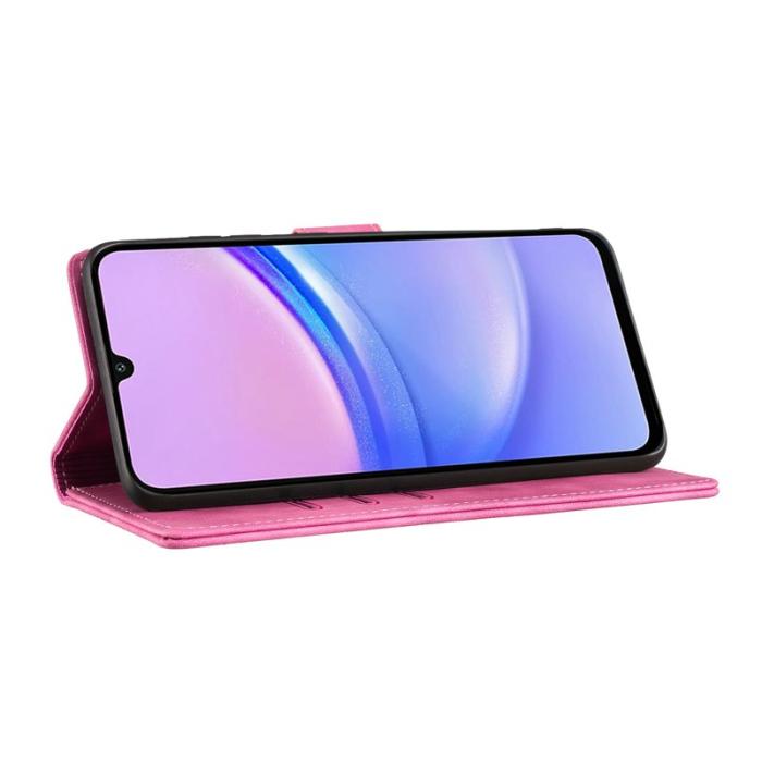 OEM - Mobilskal till Samsung Galaxy A55 5G Fällbart Ställ KonstLäder - Rosa