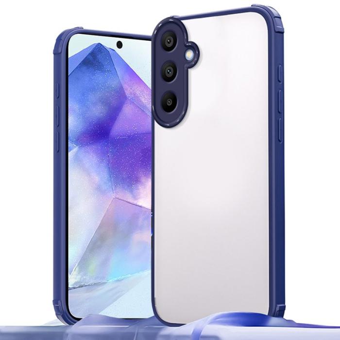 OEM - Samsung Galaxy A55 5G Skal Förstärkt Hörn Stötsäker TPU + Akryl - Blå