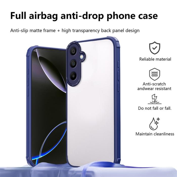 OEM - Samsung Galaxy A55 5G Skal Förstärkt Hörn Stötsäker TPU + Akryl - Blå